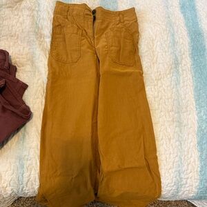 Maeve Anthropologie bell bottom type mustard pants size29